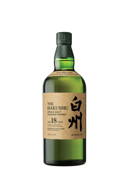 Hakushu 18 Year Old Single Malt Japanese Whisky 700ml
