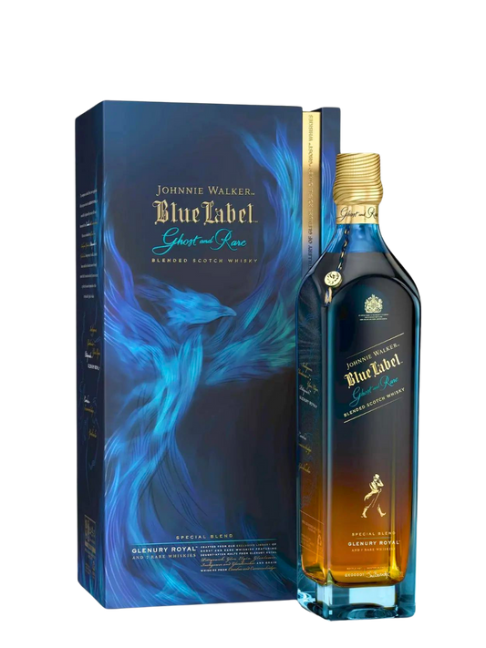 Johnnie Walker Blue Ghost and Rare Glenury Royal Blended Scotch Whisky 1L